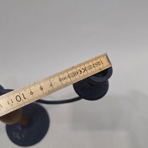 Elegant Trearmad Ljusstake i Metall och Trä (35 cm)