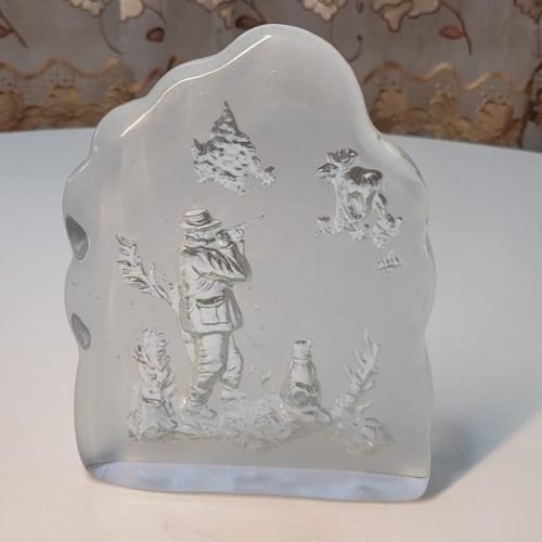 Glasblock, Nybro glasbruk, Jägare