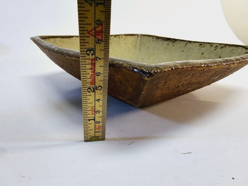 Curt Magnus Addin – Unik Keramikskål, 23x23 cm