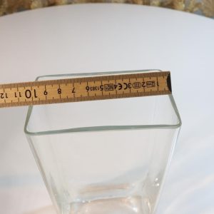 Rektangel Vas, transparent 22cm