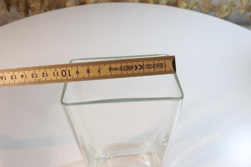 Rektangel Vas, transparent 22cm