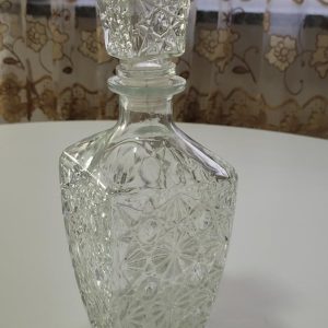 Glasfat i färgat glas - svart - 29cm