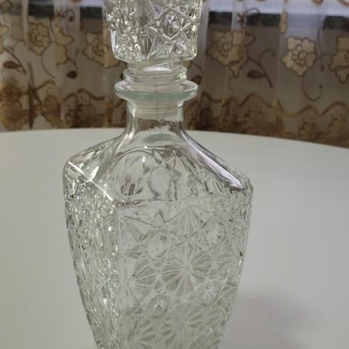 Glaskaraff med lock - 25cm