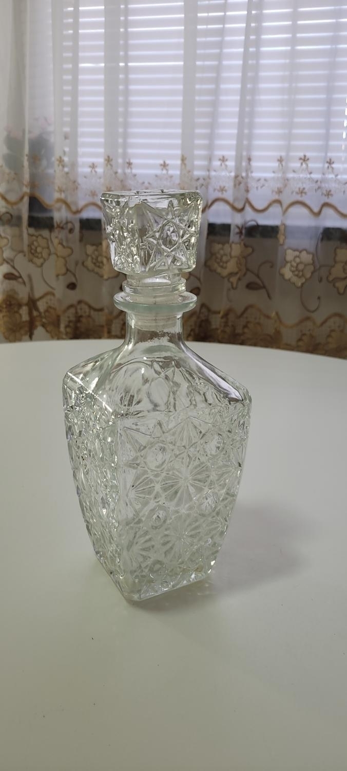 Glaskaraff med lock - 25cm