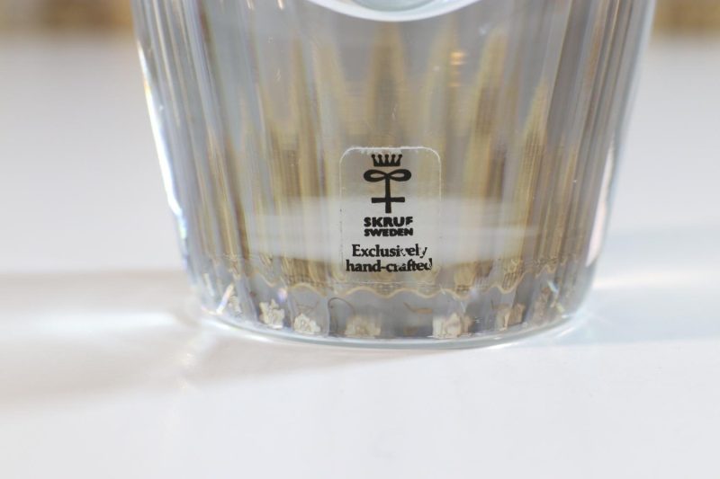 Glasvas blåklockor Skruf Sweden