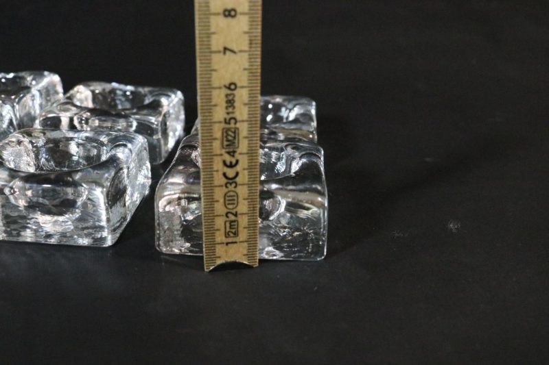 Konstglashyttan Urshult 8 ljusstakar i glas