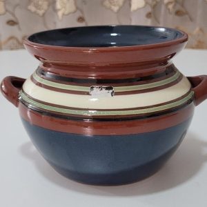 Mugg i lergods, Andersson & Johansson Höganäs,  D8cm H11,5cm