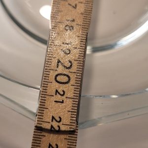 Massiv skål i glas 22cm