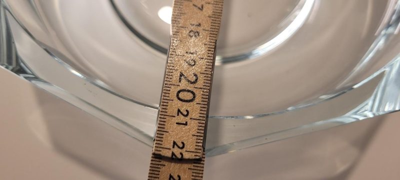 Massiv skål i glas 22cm