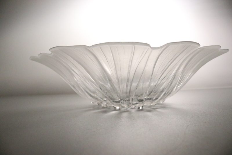 SKÅL, Målerås Mats Jonssson - Wind flower - kristall - 32cm