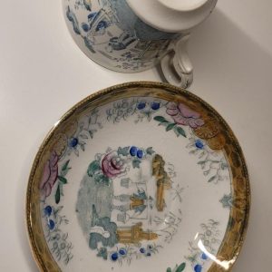 Antik Kaffekopp Tonkin, Gustavsberg troligen 1800-tal D=7 cm H=6,5 cm