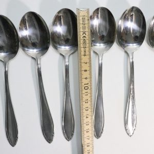 Set med 12 Kaffeskedar – Svenskt Rostfritt Stål, 17,5 cm