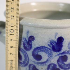 Krus saltglaserat blå dekor - 1L "Syltkruka"