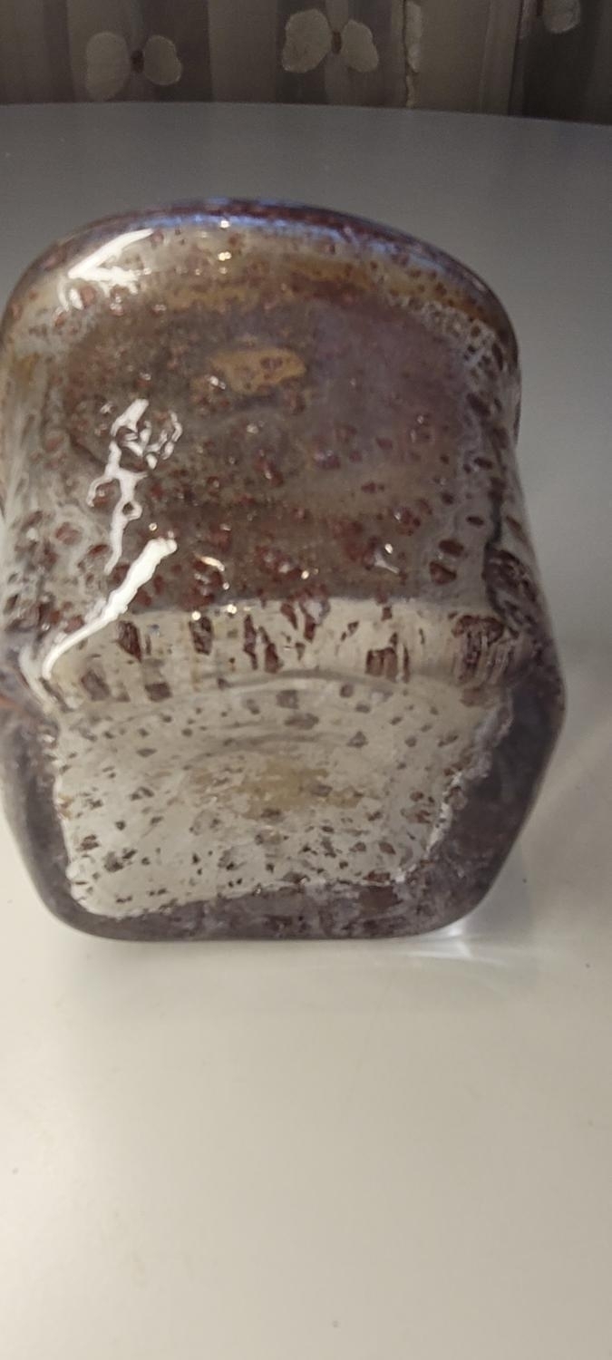 KARAFF, glas med kork, troligen Björkshult Sweden, 1900-talets andra hälft