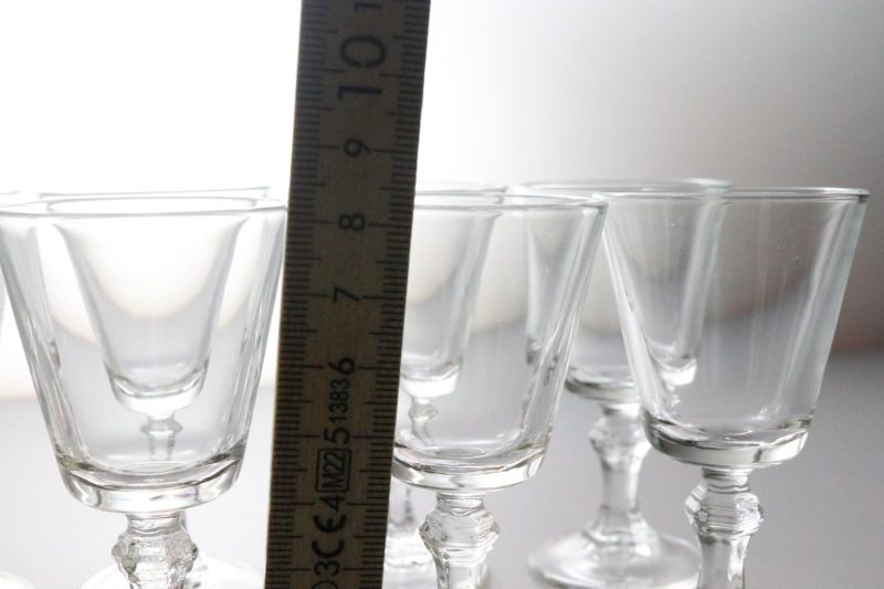 10st Vackra glas, Okänd fabrikat - 8cm