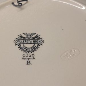 Vintage tysk tallrik Villeroy & Boch, Dresden 6329