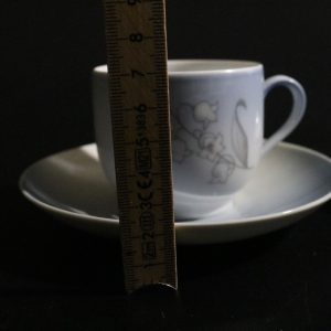 2st koppar med fat, "liljekonvalj" Royal Copenhagen