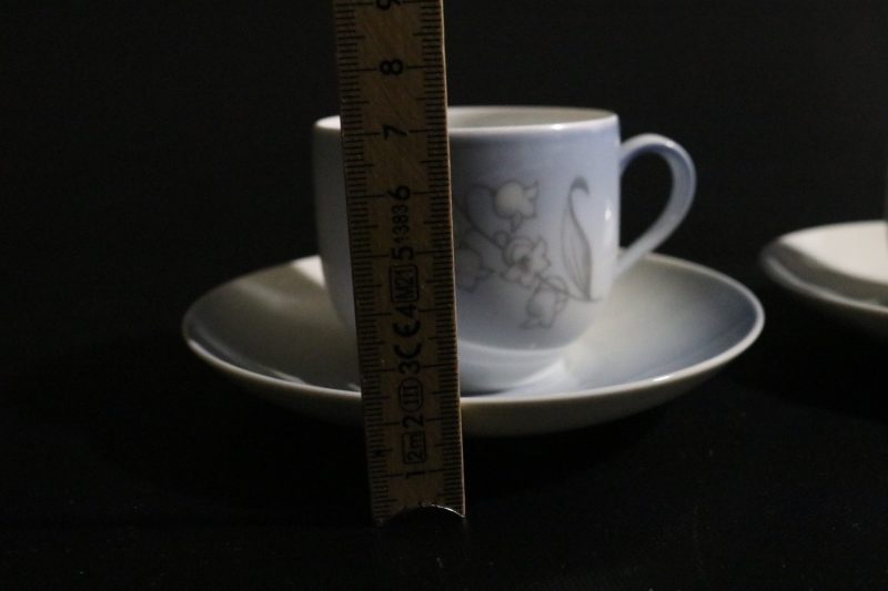 2st koppar med fat, "liljekonvalj" Royal Copenhagen