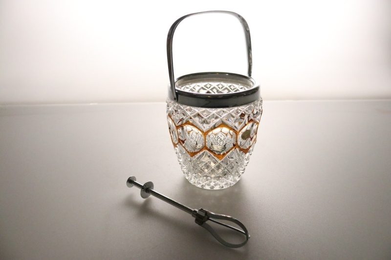 Exklusiv Ishink - Glas/Metall - 1900-talets Andra Hälft