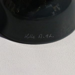 Stilfull blå glasskål – 12,5 cm hög och 14 cm i diameter