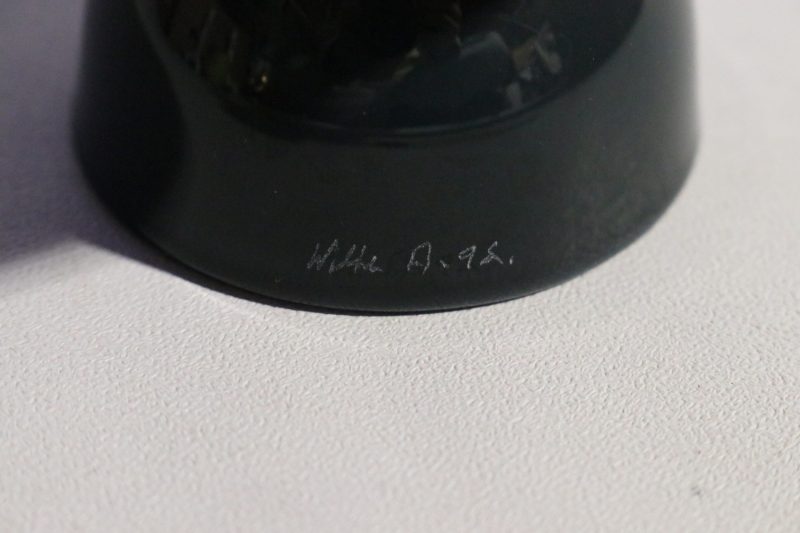 Stilfull blå glasskål – 12,5 cm hög och 14 cm i diameter