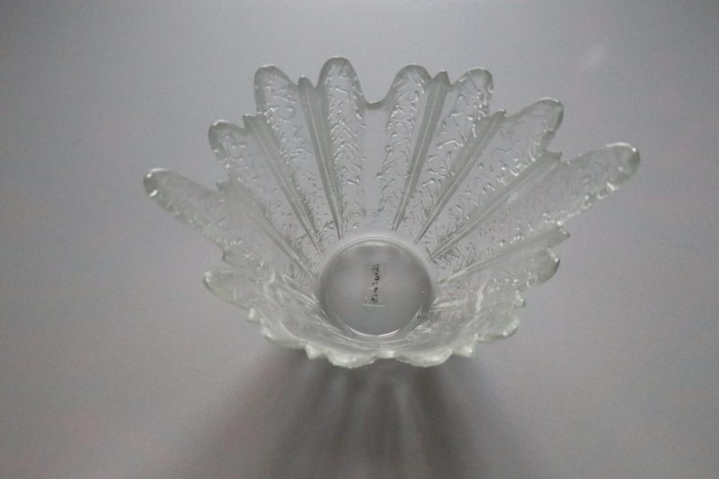 Vacker glasskål, H15cm
