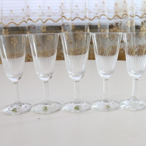 Glasservis, 5st glas, Kosta, F-& HL Kristall, D=4,5cm H= 11,5cm
