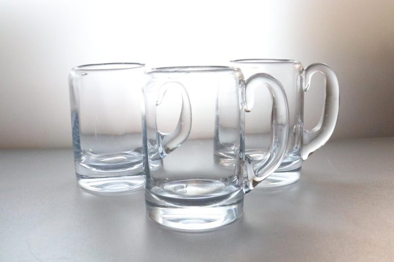 3 stycken glas / Sejdlar troligen Kosta
