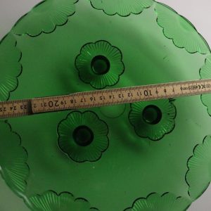 Uppläggningsfat i Art Deco stil - glas 27cm