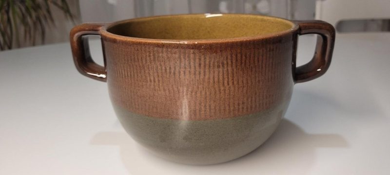 UPSALA-EKEBY, Karott, brunglaserad keramik 10,5cm