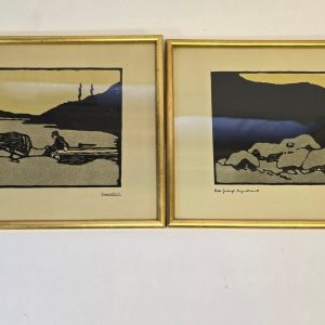 OIDENTIFIERAD KONSTNÄR. TECKNING signerad