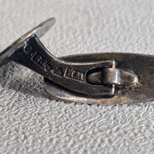 Manschettknapp — ÄKTA SILVER