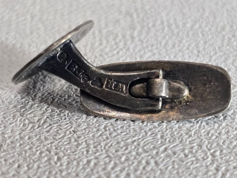 Manschettknapp — ÄKTA SILVER