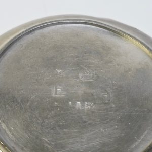 Antik tennkåsa – Tidlöst hantverk från 1800/1900-talet, Ø12 cm