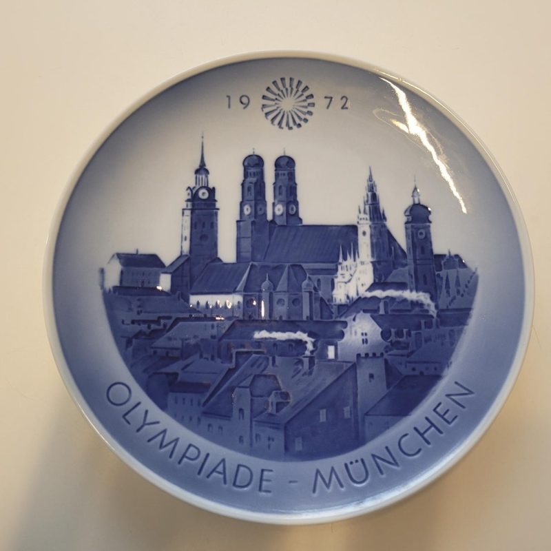 Väggtallrik Olympiade Munchen 1972 Royal Copenhagen Denmark