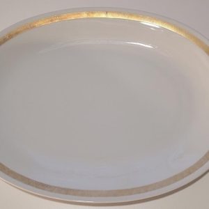 Stor uppläggningsfat Uppsala Ekeby 38,5cm gulddekor 5531