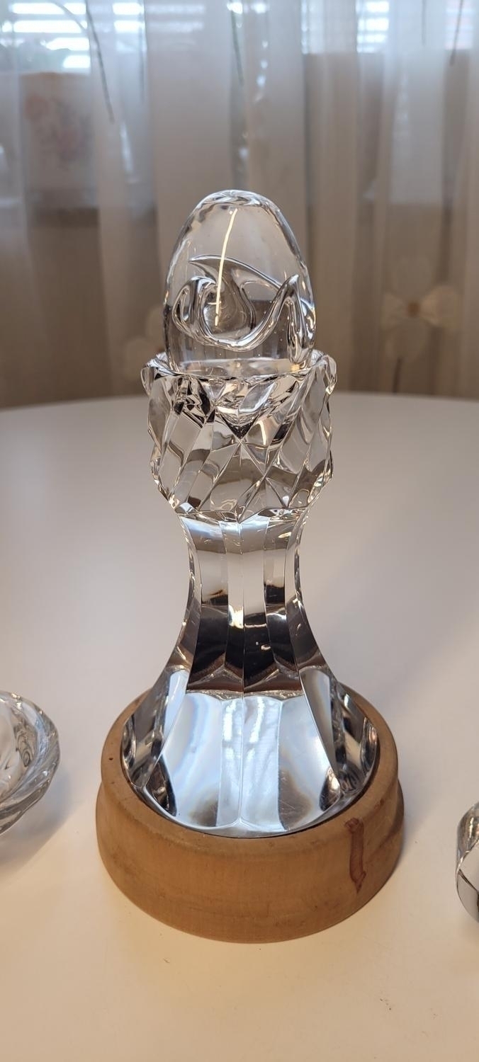 SKULPTUR, "Livets ägg", Olle Alberius Fyrklövern, Orrefors, mm.