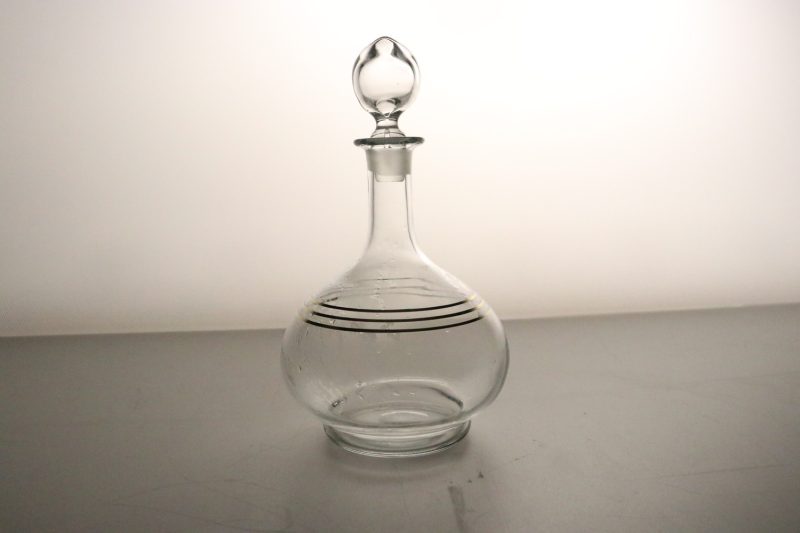 Karaff guldiga ränder  Art deco stil, vintage, H 21cm