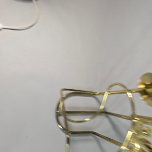 LJUSSTAKE, gulmetall, för två ljus, Made in Sweden