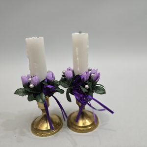 2st ljusgröna ljushållare i keramik, högsta 24cm