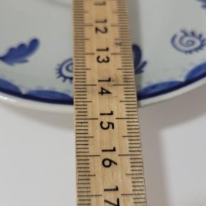 3 Fat, kaffefat med blå dekor