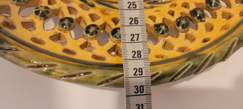 Gul och grön fat 30cm