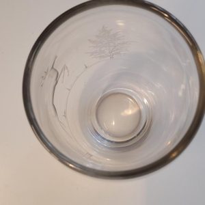 Vas med etsning, 26cm