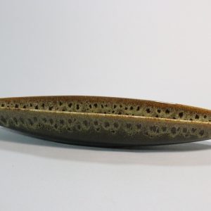 Långt fat i keramik - Olivfat brun. SIA Collection 45cm