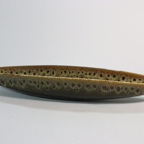 Långt fat i keramik - Olivfat brun. SIA Collection 45cm