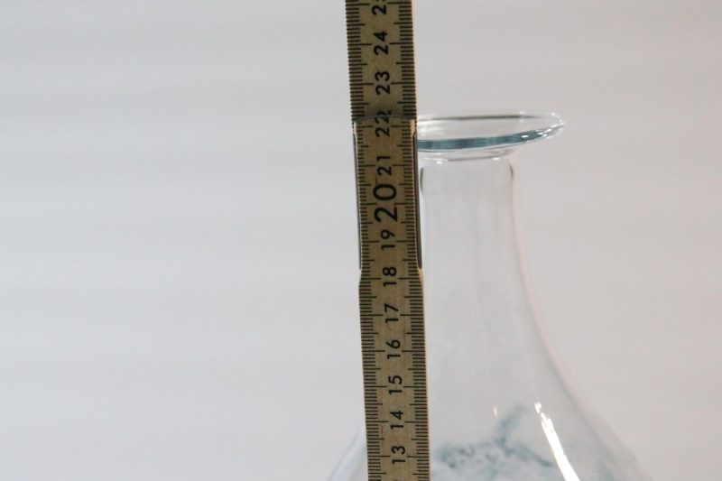 Glasvas med bubblor i glaset, Troligen Skandinavisk design