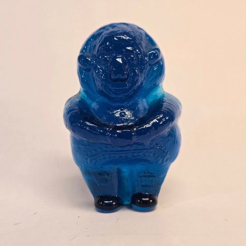 Blå Glastroll från Svenskt Glasbruk - Handgjord Skulptur i Imponerande Design