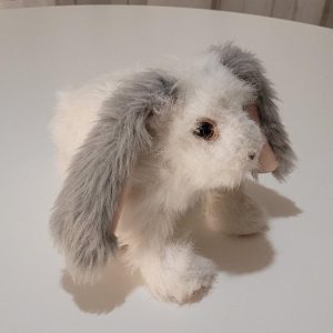 Furreal Friends Hop `N Cuddle vit & grå hängande öron Kanin