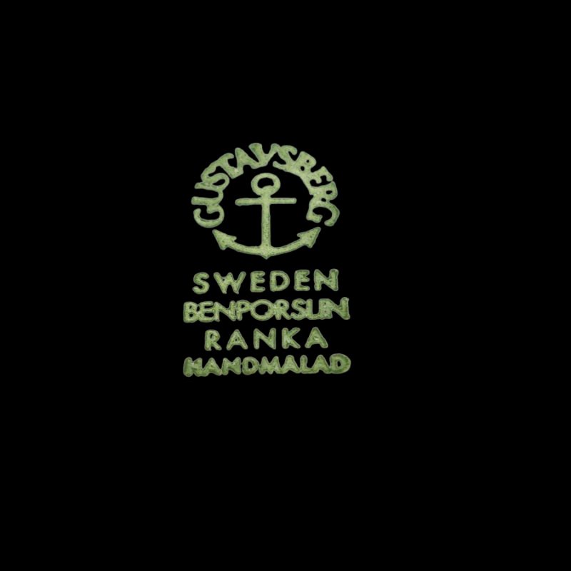 Charmiga handmålade kaffekoppar med fat från Gustavsberg – Ranka-serien