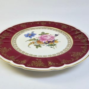 Elegant Vintage-Tallrik från Oscar Schlegelmilch – Ett Tidlöst Samlarobjekt